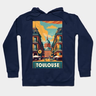 A Vintage Travel Art of Toulouse - France Hoodie